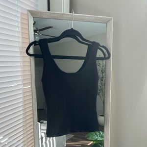 House of Harlow Black Thick Ribbed Tank Top Sz Small
